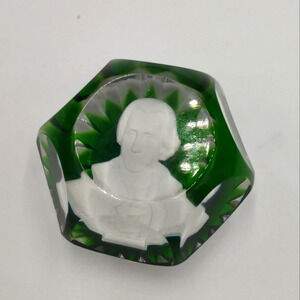 Andrew Jackson Baccarat Crystal Paperweight